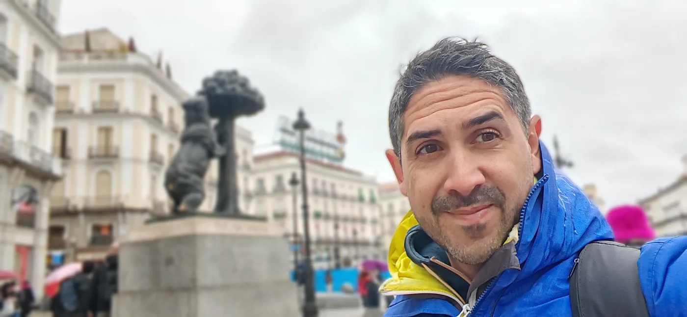 Nico Behm en la Puerta del Sol en Madrid